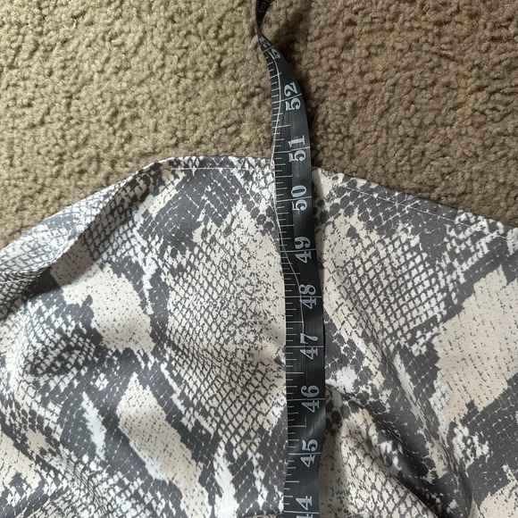 H&M Satin Slip Snake Print Dress Size Large - Picture 6 of 8